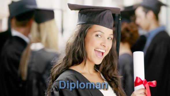 Диплом бакалавра Девушка бакалавр получила диплом